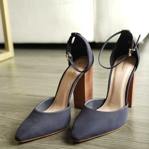 ALDO Nicholes | Faux Suede Block Heel | NWOT